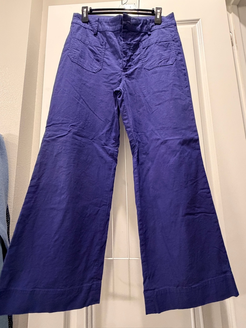 J. Crew Women's Wide-Leg Jeans in Royal Purple